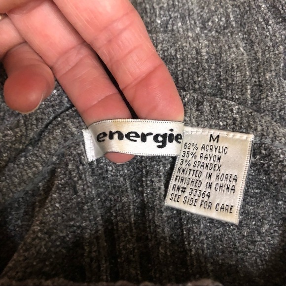 Gray Wide Neck Cowell Sweater, Long Sleeves, Size Medium - Picture 7 of 7